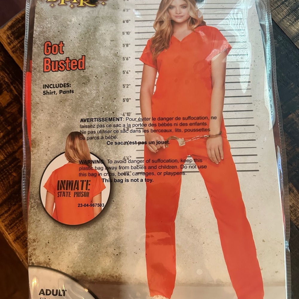 Orange Prison Costume Set